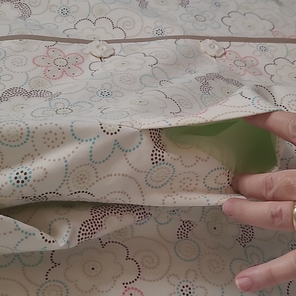 Janeville Trench Coat with Flower Buttons Retro Look - Picture 8 of 16